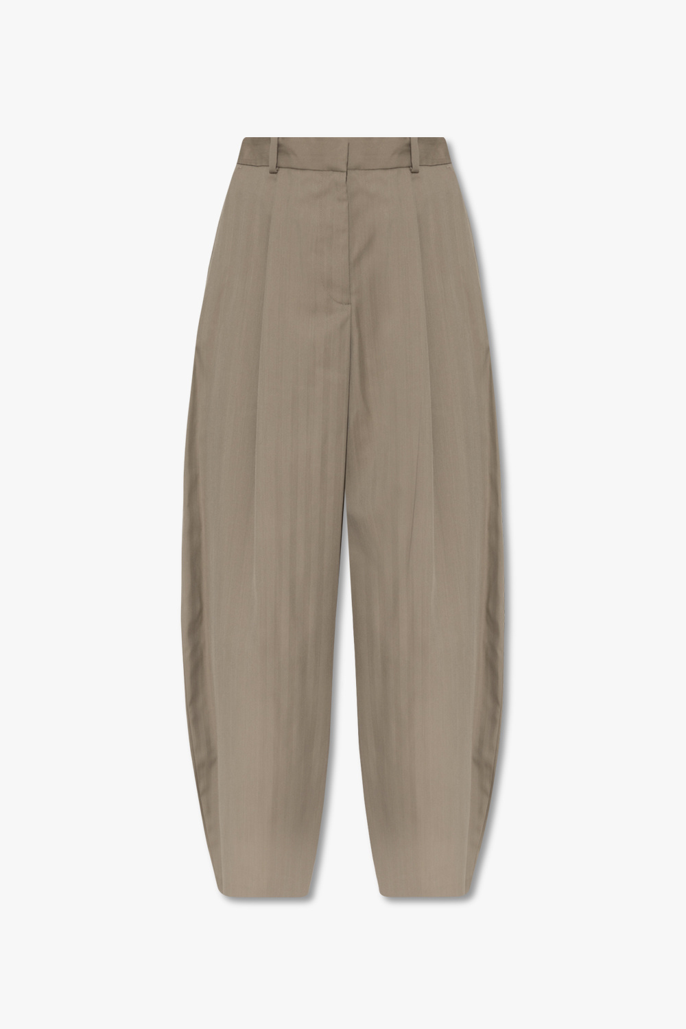 Grey Povilos trousers By Malene Birger Loose Mid Length Man